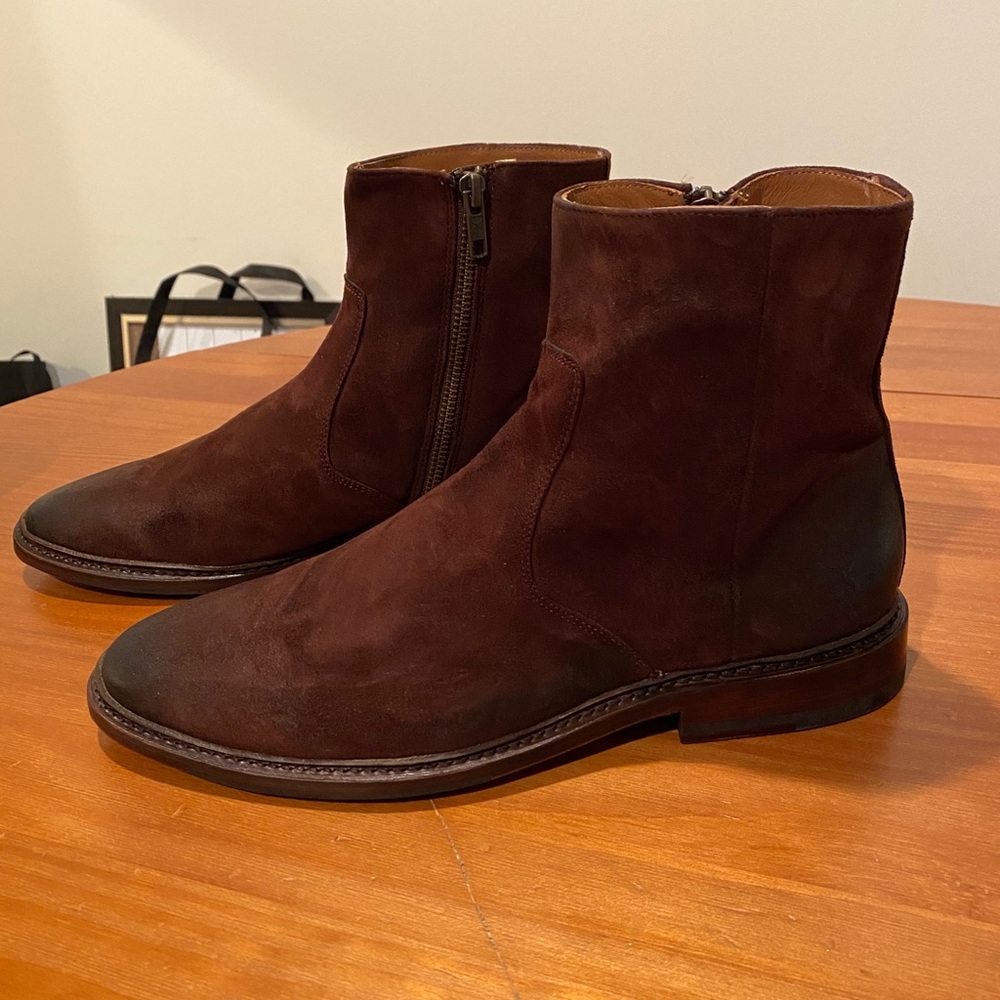 Frye Men’s Paul Inside Zip, Dark Chocolate